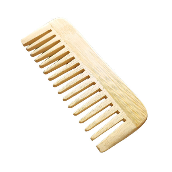Peinilla-antifrizz-B Peine de bambú dientes anchos
